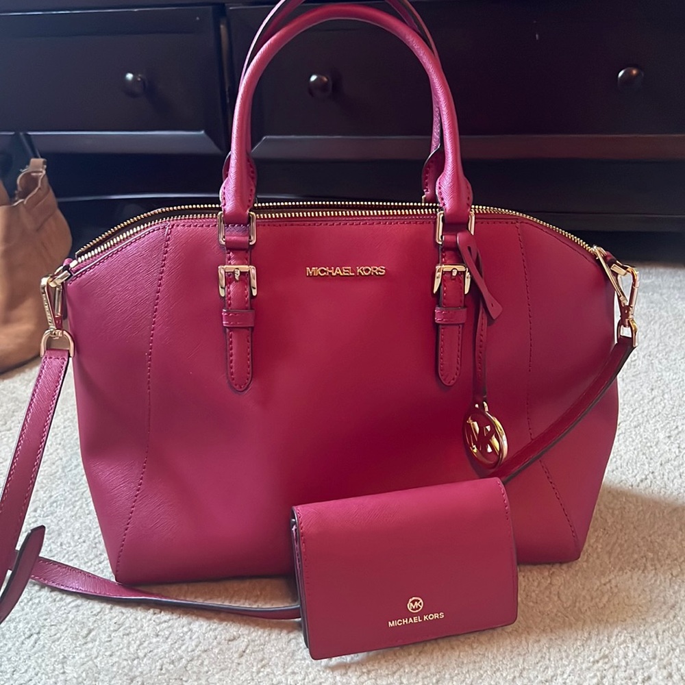 Michael Kors Burgundy Set